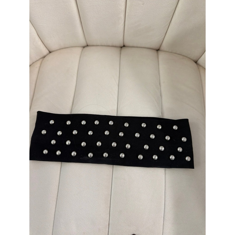 Urban Outfitters Black Studded Headband Y2K